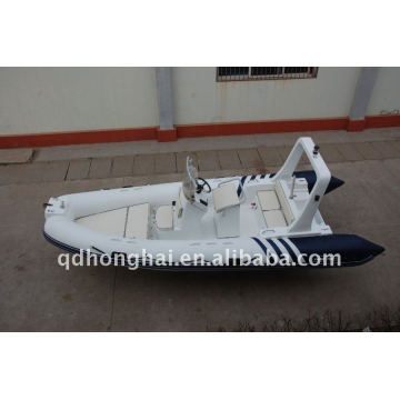 CE RIB520 iate de luxo de barcos infláveis com motor de popa de cabine